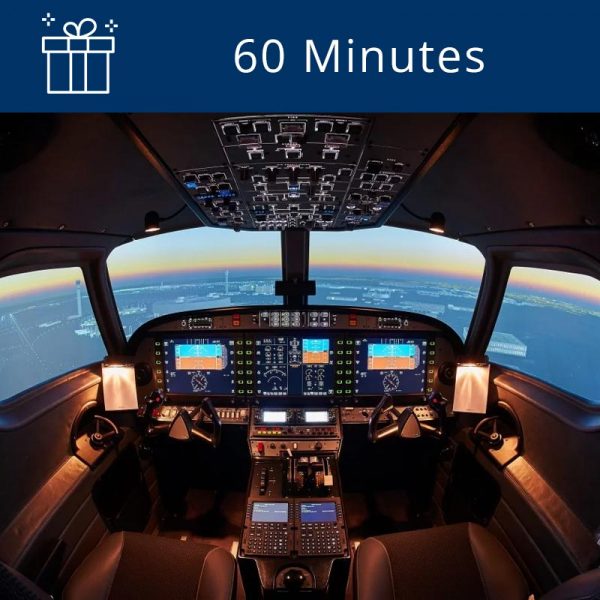 60 minutes in our stunning new ALSIM business jet simulator cockpit